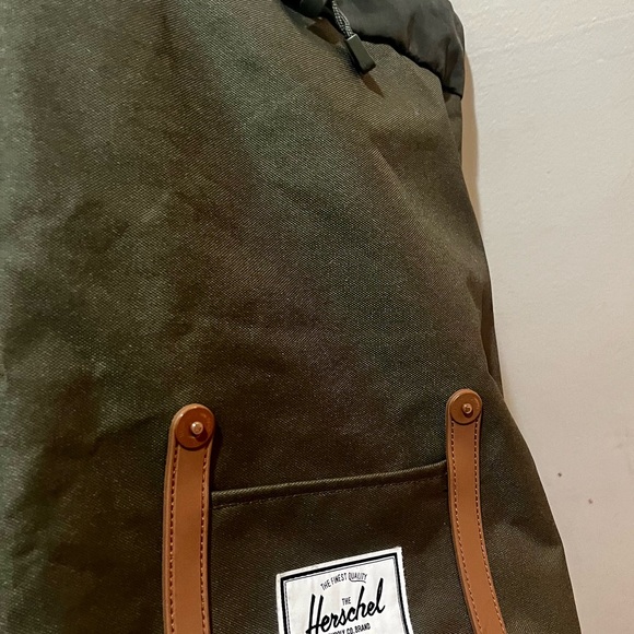 Herschel Supply Company Olive and Pink Salmon Backpack - Picture 6 of 16